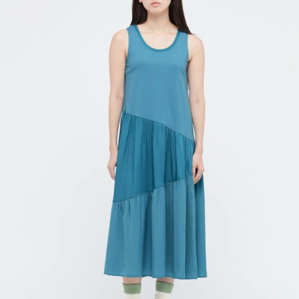 JWAnderson for Uniqlo‎ Blue Cotton Sleeveless Dress S